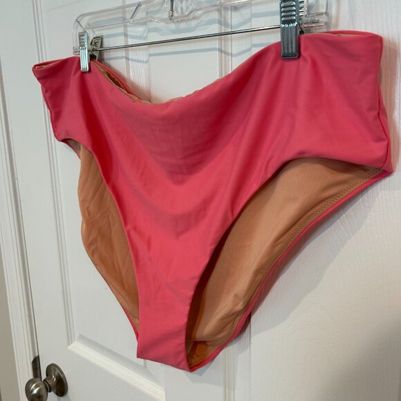 J. Crew NWT Solid Pink Bikini Bottom BF178, Pink 3X‎ - Picture 2 of 8
